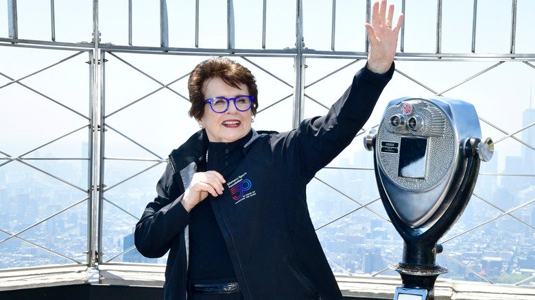 Billie Jean King à l'Empire State Building