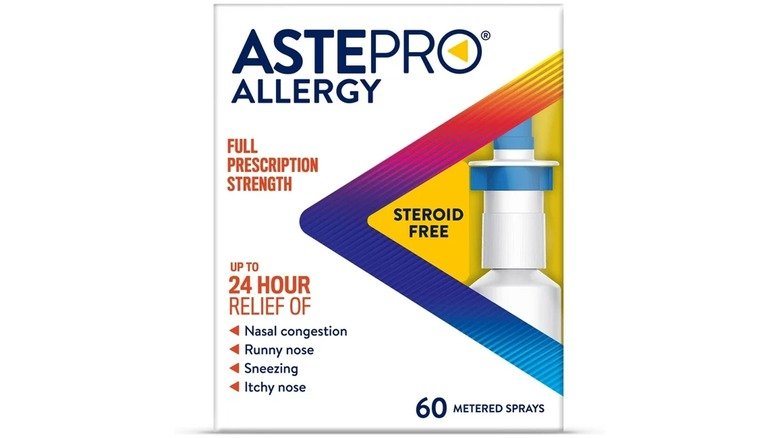 Boîte de spray nasal Astepro Allergy