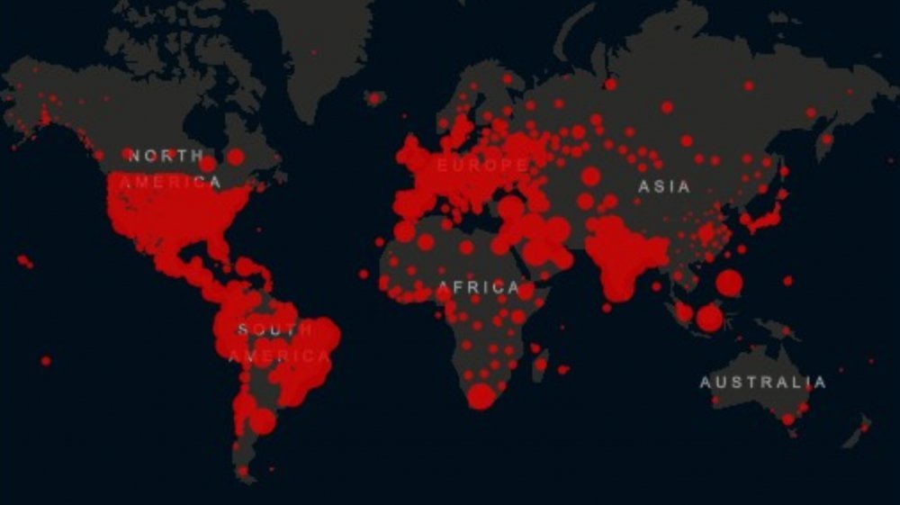 carte mondiale des cas de coronavirus