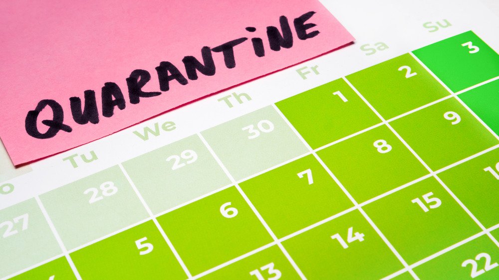 Calendrier de quarantaine