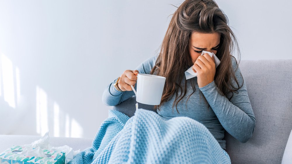 femme malade au lit